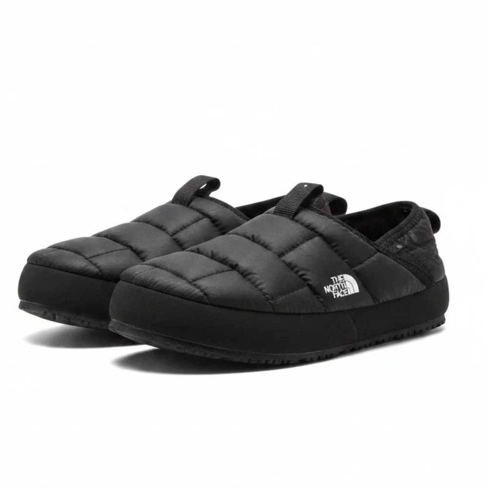 The North Face ThermoBall Traction Mule II Size 2 Black Puffy Slipper Gorpcore
